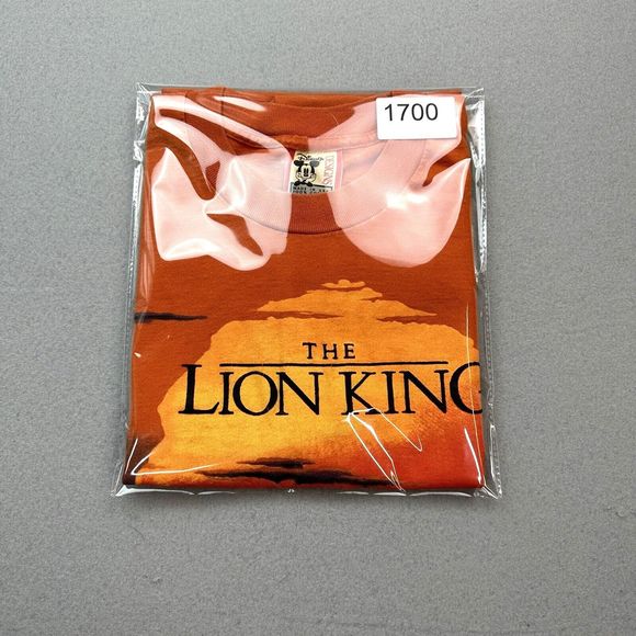 Vintage Disney The Lion King Shirt Mens Large Orange All Over Print AOP 90s - Picture 12 of 12